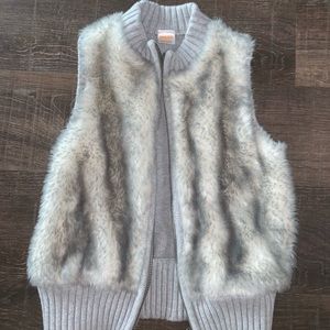 Girls Gymboree Fur Vest 7/8